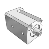 ADQKW - 紧凑型气缸内置磁铁/非旋转杆/双作用：双杆