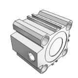 ADQS - Compact cylinder Built-in Magnet / Single Acting : Spring Return