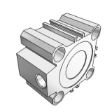 AQS - Compact Cylinder Standard Type / Single Acting : Spring Return