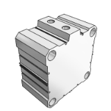 ADQ2 - 紧凑型气缸内置磁铁/双作用：单杆/大直径