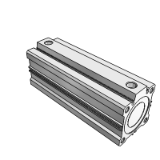 ADQ2 - Compact cylinder/Double acting-single rod/Long Stroke series