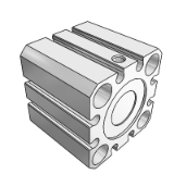 AQ2(S) - 紧凑型气缸标准型/单作用：弹簧复位