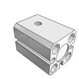AQ2(T) - 紧凑型气缸标准型/单作用：弹簧延伸