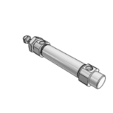 AXK(S) - Air Cylinder (Stainless Tube) Non-Rotating Rod Type/Single Acting : Spring Return