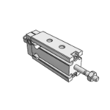 NDMKW - Driect Mounting Cylinder / Non-Rotating Rod / Double Acting : Double Rod