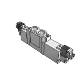 DV4520 - 5 Port Pilot Solenoid Valve Pressure Center / Body Ported