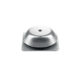 Vibration Damping Square Bell with nut Rubber