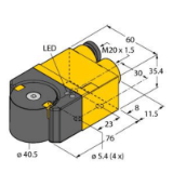 1593015 - Induktiver Winkelsensor, mit Analogausgang, Premium-Line