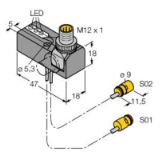 1650039 - Induktiver Sensor, Abfrageset für die Spanntechnik