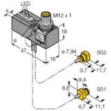 1650124 - Induktiver Sensor, Abfrageset für die Spanntechnik