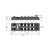 6814087 - Compact Multiprotocol I/O Module for Ethernet, 16 Digital PNP 2-A Outputs