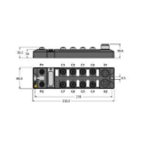 6814066 - Compact multiprotocol I/O module for Ethernet, 8 Digital PNP Inputs and 8 Digita