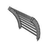 Ventilated - Aluminum D1 Regular 114mm Siderail