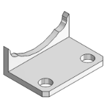 KF-13 - Winkel-Fußbefestigungs aus verzinktem Stahl,ISO MS1