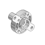 RPF/RSF-29 - Flange for piston rod with non-rotating device in die-cast aluminium