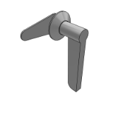 XAA18_19 小型把手锁-L型长把手-单点式(止口高度8.3)