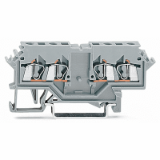 280-626 - Double potential terminal block, 2.5 mm², lateral marker slots, for DIN-rail 35 x 15 and 35 x 7.5, CAGE CLAMP®