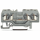 280-681 - Morsetto passante per 3 conduttori, 2,5 mm², marcatura centrale, per guida DIN 35 x 15 e 35 x 7,5, CAGE CLAMP®