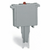 280-801/281-415 - Component plug, for carrier terminal blocks, 2-pole, LED (red), 5 mm wide