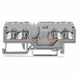 280-816 - 4-conductor carrier terminal block, for DIN-rail 35 x 15 and 35 x 7.5, 2.5 mm², CAGE CLAMP®