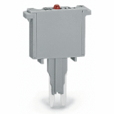 280-850/281-414 - Fuse plug, with soldered miniature fuse, with indicator lamp, LED (red), DC 30 - 65 V, 250 mA FF, 5 mm wide