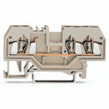 280-993 - 3-conductor through terminal block, 2.5 mm², suitable for Ex e II applications, center marking, for DIN-rail 35 x 15 and 35 x 7.5, CAGE CLAMP®