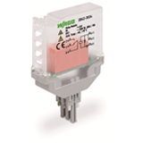 2042-3034 - Relay module, Nominal input voltage: 24 VDC, 1 changeover contact, Limiting continuous current: 10 A, Railway, Green status indicator, Module width: 15 mm