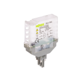 2042-7604 - Solid-state relay module, Nominal input voltage: 24 VDC, Output voltage range: 16.8 … 30 VDC, Limiting continuous current: 5 A, 3-wire connection/high-side switching, Railway, Frequency: 5 kHz, Green status indicator, Module width: 15 mm