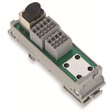 289-175 - Interface module, RJ-45, PCB terminal blocks, double-row, Cat. 5, in mounting carrier, with shield connection