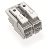294-4002 - Lighting Connector without ground contact 2-pole without snap-in mounting feet
