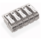 294-4025 - Lighting Connector without ground contact 5 pole L' / N' / L / PE / N without snap-in mounting feet