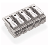294-4055 - Lighting Connector without ground contact 5 pole 3 / N / PE / 1 / 2 without snap-in mounting feet