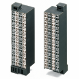 726-325 - Matrix patchboard, 32-pole, Marking 1-32, Colors of modules: gray/white, Module marking, side 1 and 2 vertical, for 19" racks, 180° rotated
