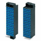 726-341 - Matrix patchboard, 32-pole, Marking 1-32, suitable for Ex i applications, Color of modules: blue, Module marking, side 1 and 2 vertical, for 19" racks