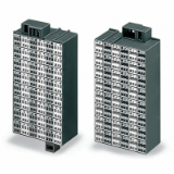 726-421 - Matrix patchboard, 48-pole, Marking 1-48, Colors of modules: gray/white, Module marking, side 1 and 2 vertical