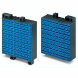 726-741 - Matrix patchboard, 80-pole, Marking 1-80, suitable for Ex i applications, Color of modules: blue, Module marking, side 1 and 2 vertical
