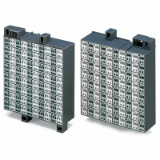 726-821 - Matrix patchboard, 80-pole, Marking 1-80, Colors of modules: gray/white, Module marking, side 1 and 2 vertical