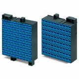 726-841 - Matrix patchboard, 80-pole, Marking 1-80, suitable for Ex i applications, Color of modules: blue, Module marking, side 1 and 2 vertical