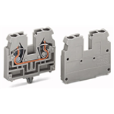 869-331 - END TERMINAL BLOCK LATERAL MARKING WITH SNAP-IN MOUNTING FOOT