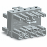 770-1744 - 3-way distribution connector, 5-pole, Cod. B, 1 input, 3 outputs