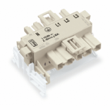 770-6225 - Linect® T-connector, 5-pole, Cod. A, 1 input, 2 outputs