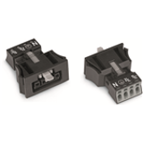 890-704 - Conector hembra Snap-In, 4 polos, Cod. A