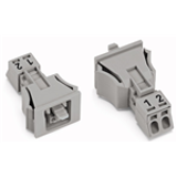 890-742 - Conector hembra Snap-In, 2 polos, Cod. B