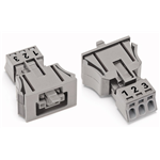 890-743 - Conector hembra Snap-In, 3 polos, Cod. B