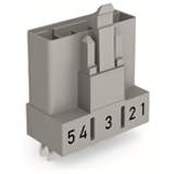 890-855 - Conector para placas de circuito impreso, recta, 5 polos, Cod. B