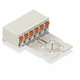 2092-1352 aż do 2092-1362 - Female connector eCOM with right angled solder pin with gripping plate pin spacing 5 mm / 0.197 in