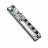 765-1104/100-000 - Ingresso/uscita digitale a 8 canali, Profinet, 24 V / 2,0 A DC, Connessione 4xM12, SlimLine