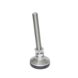 SNSM - Stainless Steel Snap-Lock Non-Skid Leveling Mounts, Threaded Stud Type Inch