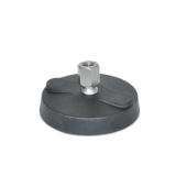 WN 9100 A - Tapped Type-"NY-LEV®" Nylon Base Leveling Mounts, Type A, Without Lag Bolt Holes, Without Rubber Pad