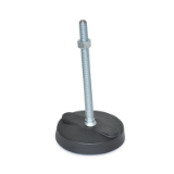 WN 9100.1 A - Stud Type-"NY-LEV®" Nylon Base Leveling Mounts, Type A, Without Lag Bolt Holes, Without Rubber Pad
